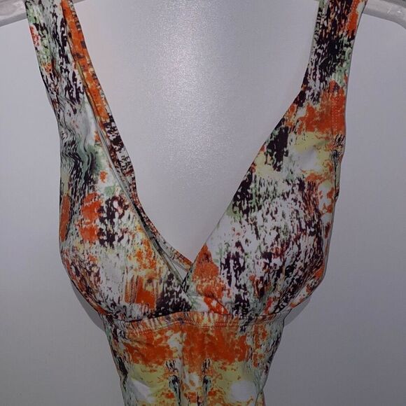 Cabarita Swim Australia Women's Multicolor V-Neck One Piece Swimsuit Size 10 - Picture 4 of 10